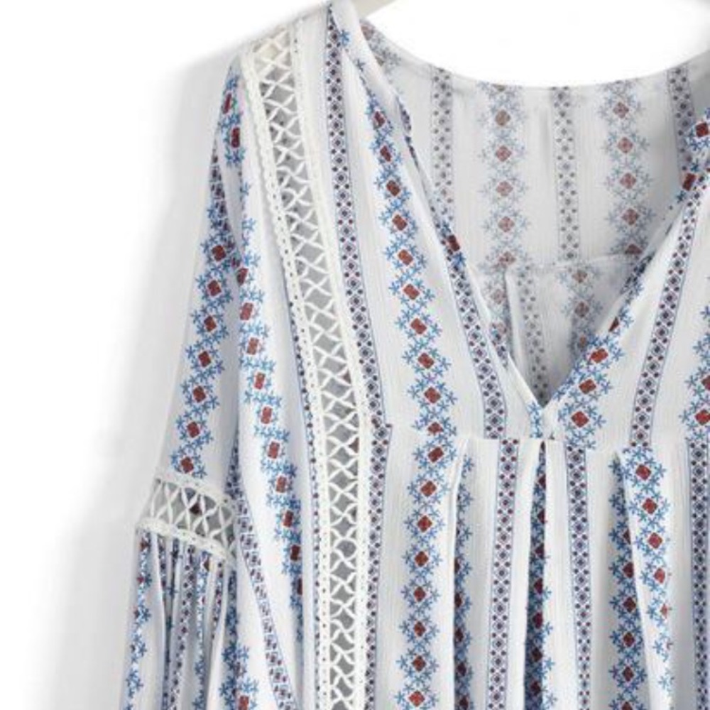 Speak shop Daisy V neck tunic like Free People